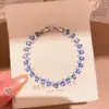 Pulsera con Cierre de Flor de Circonita Chapada en Oro Real de 18k Sentido del Diseño Pulsera de Nicho Lujo Ligero Sensación de Alta Gama Pulsera Retro