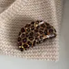 Pinza para el Cabello de Acetato con Estampado de Leopardo, Pinza de Tiburón de Gama Alta para Mujeres para Recoger la Mitad del Cabello en la Parte Posterior de la Cabeza, Pinza para el Cabello de Lujo Accesible, Accesorio para el Cabello