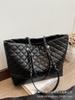 Bolso de Cadena de Diamantes para Mujer de Gran Capacidad 2025 Nuevo Primavera Verano Casual Hombro Bandolera Bolso Tote para Trabajo y Desplazamientos