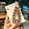 Llavero de Abalorios Acrílicos Pintados a Mano DIY Cadena para Teléfono de Tulipán Encanto de Cuentas Pequeñas de Chica Dopamina Linda