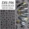 Adesivos de Unha Estrela e Lua Planos 3D Hot Stamping Dourado e Prateado Deus Sol Estrela e Lua Adesivos de Unha Joias Estilo Dh
