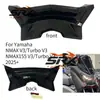 Adequado para Decoração de Asa Fixa Modificada de Motocicleta Yamaha 25 Nmax155 V3 Capa Decorativa da Parte Frontal