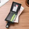 Cartera para Hombre con Múltiples Ranuras para Tarjetas, Porta Boletos Corto de Gran Capacidad, Cartera Corta para Hombre con Hebilla Magnética, Billetera Sencilla para Monedas, Cartera Suave