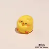 Pollito Amarillo Tridimensional Jardinería DIY Muñeca Decorativa de Resina DIY Adornos Decorativos para Coche Escritorio Colgante para Llavero