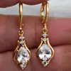Fuente de Suministro Transfronteriza, Pendientes Más Vendidos de Aliexpress, Pendientes Elegantes Estilo Coreano, Pendientes de Pedrería Multicolor en Forma de Gota