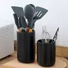 Contenedor de almacenamiento de utensilios de cocina nórdico, cubo de cerámica para almacenamiento de utensilios de cocina domésticos, portapalillos de cocina, al por mayor