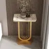 Estructura para Flores de Lujo Ligero Estilo Italiano, Soporte de Piso para Flores para Sala de Estar Estilo Nórdico con Encimera de Roca, Soporte de Hierro de Gama Alta Simple para Macetas