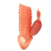 Anel Bloqueador de Pênis Masculino, Anel Vibratório de Ressonância para Casais, Anel Vibratório para Relação Sexual, Anel de Dente de Lobo Bloqueador de Espermatozoides, Brinquedos Sexuais para Adultos