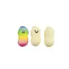 Juguete Squishy de Cacahuete de PU Arcoíris, Juguete para Alivio del Estrés de Rebote Lento, Gadget para Alivio del Estrés con Expresión Simulada, Superventas Transfronterizo