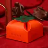 Caixa de Doces para Casamento Nova Estilo Ins de Casamento Caixa de Doces para Casamento Caqui Caixa de Doces para Casamento de Mesa de Alto Padrão Caixa de Presente Companhia