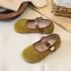 Zapatos Individuales Retro de Punta Cuadrada con Velcro, Nuevos Mary Jane de Tacón Bajo que Aumentan la Altura, Estilo Hada Francesa 2026 Otoño, Zapatos de Cuero