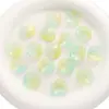 Accesorios de Encaje Tridimensional Hoja de Loto Hechos a Mano DIY Pulsera Collar Accesorios de Joyería Degradados Cuentas de Cristal de Loto de Doble Agujero
