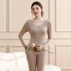 Conjunto Térmico de Outono para Mulheres, Fino Algodão de Xinjiang Modelador de Corpo Camada Base Sem Costura Conjunto de Roupa Íntima Térmica