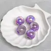 Dingyi Lua Fria Galvanoplastia Estrela Cheia Furo Grande Contas de Resina DIY Joias Corrente de Celular Pulseira Acessórios de Cabelo Componentes Materiais