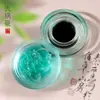 Pedra de Tinta para Caligrafia Hot Pot de Cristal com Tampa, Pedra de Tinta Hot Pot que Não Seca, Quatro Tesouros do Estudo, Ornamento Transparente Hidratante