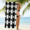 Toalla de Playa Rayada Jit para Dropshipping Transfronterizo en Amazon Temu, Toalla de Baño de Playa de Microfibra Estampada Digitalmente