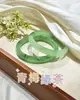 Nuevo Pulsera Redonda Estilo Retro Chino Hielo Jade Blanco Luz de Luna para Mujer Accesorio Versátil Qipao Regalo Fábrica Dropshipping Moderno