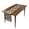 Ambiente Navideño Transfronterizo de Nuevo Estilo Banderín de Mesa Navideño de Alto Nivel Jacquard Banderín de Té Decoración Festiva para Mueble de TV Mesa de Comedor