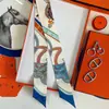 Bufanda de Seda Estilo Lujo Ligero, Tira Larga Pequeña de Sarga de Seda de Morera, Adecuada para Atar Bolsos, Accesorios de Tira Decorativa de Bufanda de Seda