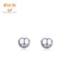 Brincos de Prata 925 Bolha para Mulheres Estilo Japonês-Coreano Estilo Fresco Brincos Simples Fofos Pequenos Redondos Brincos de Esmalte