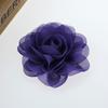 Spot coreano flor artesanal pérola flor de chiffon tecido flor diy roupas cocar acessórios de vestuário 42 cores