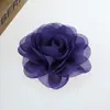 Em estoque estilo coreano feito à mão flor pérola flor de chiffon tecido de flor flor DIY roupa adorno de cabeça acessórios de vestuário 42 cores