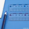 Regla de venta caliente del fabricante, regla recta para miopía con línea ondulada, estudiantes de primaria, 20 cm, 15 cm, escala de números grandes, regla de cuadrícula transparente