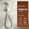Accesorio de pistola rociadora para inodoro color gris plomo transfronterizo, boquilla de descarga a presión, válvula angular blanca plateado lechoso para uso doméstico en el baño