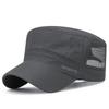 Verão Novo Estilo Malha Respirável Protetor Solar Secagem Rápida Flat Top Hat Masculino Fino All-match Outdoor Pesca Sun Hat