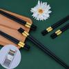 Palillos de aleación de alta calidad Jinfu 10 pares juego para hotel hogar ámbar festivo fabricantes mayoreo antideslizantes