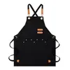 Delantal Infantil de Lona Fina de Verano para Cocina de Restaurante Cocinar, Delantal Sencillo de Color Sólido para Arte DIY, Se Puede Imprimir con Logo