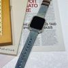 Pulseira jeans Applewatch9 Apple S10 Geração iWatch87 Contraste Cor Tanino Desperdício Tie-Dye Denim