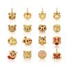 Cuentas de Transferencia de Tigre del Zodiaco Francés Antiguo Accesorios de Oro Arena Cuerda de Mano de Tigre de la Suerte de Este Año Collar Pulsera Accesorios diy