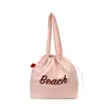 Bolso de hombro nuevo estilo coreano con estampado de letras, simple y casual, bolso de lona artístico, versátil, de gran capacidad, adecuado para estudiantes y para ir al trabajo
