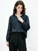 Camisa 100% lino estilo francés para mujer, nuevo top holgado otoño 2026, ropa de mujer con un toque de alta gama, camisa de mujer