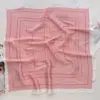 Nuevo Pañuelo Cuadrado Pequeño de Rayas Minimalista para Mujer, Pañuelo de Seda Sintética para Primavera y Verano, Protector de Cuello, Cinta para el Cabello, Pañuelo para la Cabeza