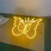 Luz Luminosa Externa Forma de Borboleta Luz Decorativa Oca Forma de Escultura de Ferro Forjado Aço Inoxidável Luz para Paisagismo de Jardim Não