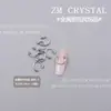 Zm Novos Acessórios para Nail Art Estilo Punk Metalizado Redondos Preto Prata Adesivos Metálicos para Unhas e Decorações com Strass