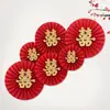 Flores de Leque de Papel Pérola para Decoração de Atmosfera de Quarto de Casamento, Flores de Leque de Papel em Favo de Mel para Sala de Estar Adereços de Casamento