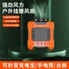 Ventilador de cintura portátil com carregamento transfronteiriço, ventilador de cintura portátil, iluminação LED, ventilador de resfriamento de cintura recarregável para exterior