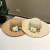 Sombrero de Sol para Niños de Primavera y Verano para Exteriores, Sombrero de Sol Grande, Ala a Prueba de Viento, Sombrero de Paja Raffia, Sombrero de Playa para Vacaciones en la Costa, Sombrero Tejido de Paja