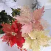 Malla de Polvo Transfronteriza Flores de Navidad Decoración Navideña Diseño de Sala de Estar en Casa Accesorios para Eventos de Fiesta Flores Artificiales