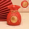 Traer Riqueza y Tesoro Bolsa de la Suerte Espiga de Trigo Botella Adornos para Sala de Estar Entrada Figurillas Pequeñas Decoración de Plástico Bolsa de Dinero Artesanías Venta al por Mayor