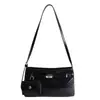 Nova Bolsa de Ombro Retro Fosca Outono e Inverno, Bolsa Quadrada Pequena Estilo Coreano, Bolsa Transversal de Nicho, Bolsa de Ombro Feminina de Couro Genuíno para o Dia a Dia Levemente Luxuosa