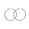 Anillo para Mujer Aretes Grandes Sin Agujeros en las Orejas Europeos y Americanos Exagerados Aretes de Anillo Metálico Hebilla de Oreja Moda Primavera Aretes de Clip para la Oreja