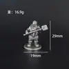 Brinquedo criativo e antigo em cobre maciço branco puro, modelo de soldado guerreiro anão de masmorra, para decoração de mesa.