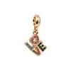 Joyería de Plata Vintage Cuentas de Agujero Grande AMOR Sol Corazón Flor de Cerezo Rosa Torre Eiffel Colgante Accesorios para Pulsera DIY