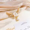 Colgante con Diseño de Flor Transfronteriza y Gota de Agua, Estilo Lujo Ligero, Accesorios para Joyería DIY, Zirconia Microincrustada en Cobre, Accesorio de Estilo Nicho