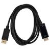 Cabo de Conversão Dp para HDMI 1,8m Cabo Ethernet para Adaptador Grande HDMI de Alta Definição Cabo de Dados 2K 4K 1080P