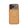 Funda magnética para iPhone 17 con ventana grande, adecuada para Apple 18 Pro Max, doble color, tacto piel, mate, 16, cubierta protectora